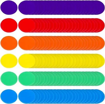 Image de Jetons de bingo en plastique pour les soirées poker - 180 pièces - Jetons de jeu.
