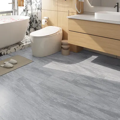 Produktbild von Tegelaufkleber Marmor Grau/Weiß – Wasserdichtes PVC für Badezimmer und Küche (5 Stück)