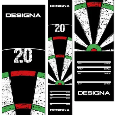 Dartmat, Antislip-Tapijt, 290x60 cm, Doppelte Oberfläche