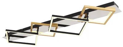 Produktbild von LED Deckenleuchte, Metall verchromt, goldfarben, L 104,5cm