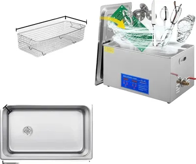Obrázek produktu pro Ultrazvuková čistička, frekvence 40 kHz, konstrukce z nerezové oceli, 22 l JPS-80A