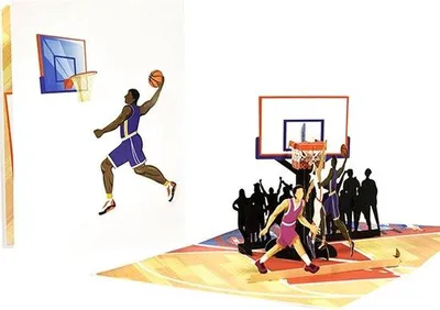 Immagine prodotto di Scatola regalo creativa a forma di pallone da basket con ritagli di carta, regalo