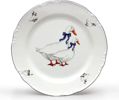 Obrázok produktu pre Thun 1794 Plytký tanier, husi, 24 cm, český porcelán, Constance, Thun