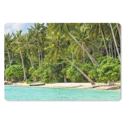 Produktbild von MuchoWow® Mauspad Mousepad Palme - Meer - Tropisch 27x18 cm - Mousepads - Maus Mat - Pad - Mausunterlage - Büroartikel - Desk Matten