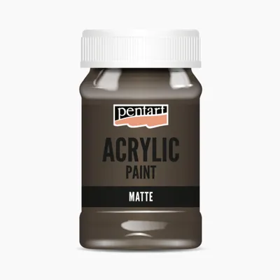 Obrázek produktu pro PENTART akrylová barva matná, 100 ml, zemitě hnědá