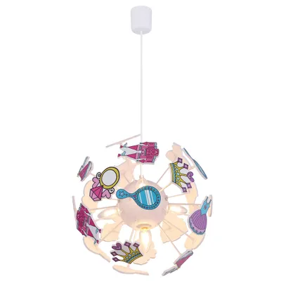 Produktbild von Hängeleuchte, Prinzessin Design, rund, bunt, H 120 cm