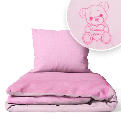 Immagine prodotto di Set Biancheria da Letto per Lettino 90 × 120 cm + Federa 40 × 60 cm – 100% Cotone per Neonato e Bambino