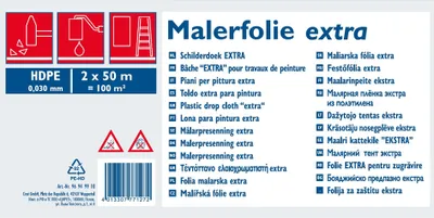 Obrázok produktu pre WESTEX 96949910 WESTEX Maliarska plachta, HDPE, 30 my, transparentná, 2 x 50 m