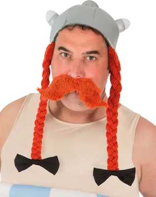 Produktbild von Obelix Helm mit Zöpfen für Herren