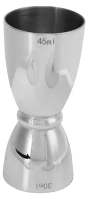 Produktbild von Cocktail Jigger Shot Measure Edelstahl 30-45ml Silber
