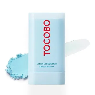 Zdjęcie produktu dla TOCOBO Bawełna SOFT SUN STICK SPF50+ PA++++,3 19g - Krem z filtrem SPF w sztyfcie