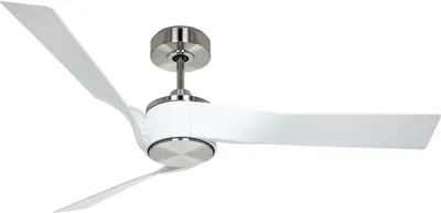 Obrázek produktu pro Energeticky úsporný stropní ventilátor s dálkovým ovládáním Eco Revolution broušený chrom / bílá