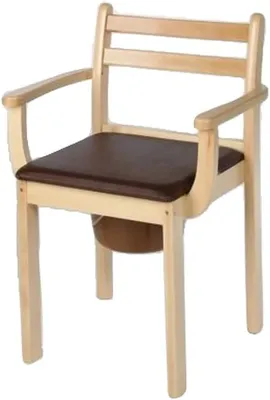 Produktbild von Toilettenstuhl Sanilette mit Sprossenlehne natur-hell, Toilettenhilfen