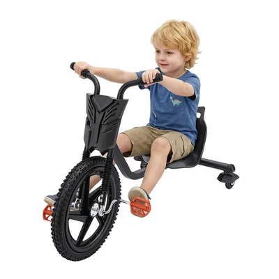 Zdjęcie produktu dla Trójkołowy rower dla dzieci, hulajnoga dla dzieci od 6 lat, hulajnoga, maks. nośność: 80 kg