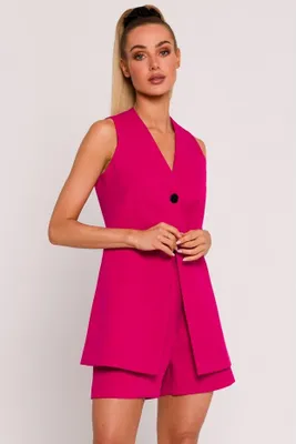 Produktbild von Made of Emotion Damenweste Jogfeez M776 fuchsie M