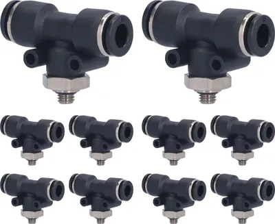 Obrázek produktu pro 10 kusů pneumatických hadicových šroubení z odolného PVC s vnějším závitem, příslušenství pro automatizační zařízení 06-M5C