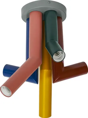 Produktbild von OSRAM Decor Straw dekorative Lampe zur Deckenmontage, 5-flammig, mit E27 Fassung, Metall, IP20, mehrfarbig