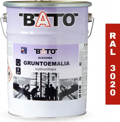 Produktbild von Alkyd-Grundierfarbe, Schnelltrocknend, Rot Ral 3020 A 5L
