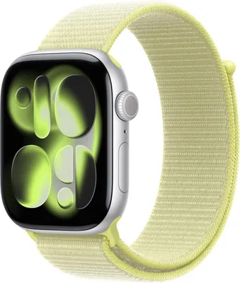 Zdjęcie produktu dla Apple MFFL4ZM/A, Band, Smartwatch, Żółty, Apple, Apple Watch 44/45/46/49mm, Nylon, Poliester pochodzący z recyklingu, Spandex