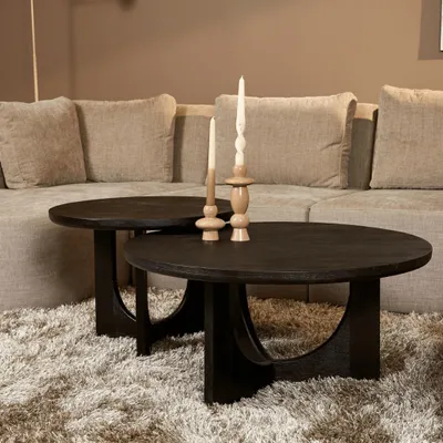 Productafbeelding van Salontafel Guus | Zwart | 80 cm