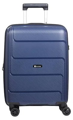 Obrázok produktu pre Navy blue, rozšíriteľný tvrdý kabínový kufor z polypropylénu