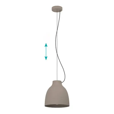 Obrázek produktu pro EGLO 900159, 1 žárovek, E27, IP20, Světle hnědošedá