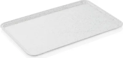 Image de WAS Germany Gastro EN Plateau gris clair à pois empilable 53 x 37 cm Plateau de service renforcé en fibre de verre