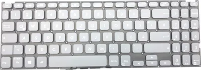 Obrázok produktu pre GERMAN - Klávesnica Klávesnica sivá bez rámu kompatibilná s Asus VivoBook 15 F512FL-EJ762T