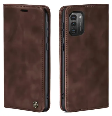 Produktbild von Handy Hülle für Nokia G11 / G21 Klapphülle Bookcase Flip Cover Handy Tasche Etui Farbe: Dunkelbraun
