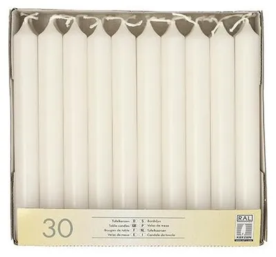 Produktbild von Tafelkerzen Ø 2,1 cm · 19,6 cm weiss