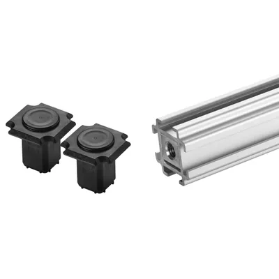 Produktbild von Vierkantsäule mit Bodengleiter 2000mm