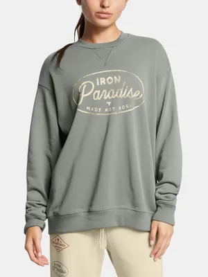 Productafbeelding van Under Armour dames sweatshirt, model Pjt Rck Hwt Crew, artikelnummer 1386444-709, maat S