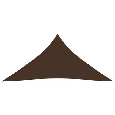Image de Voile de parasol tissu oxford triangulaire 3,6x3,6x3,6 m marron