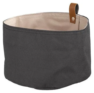 Produktbild von APS 30346 Brottasche, Tetron, Ø 20 cm, Höhe 13,5 cm, beige/dunkelgrau