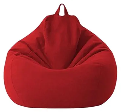 Produktbild von Klassischer Sitzsack für drinnen und draußen, mit Bezug für Erwachsene und Kinder(Rot)