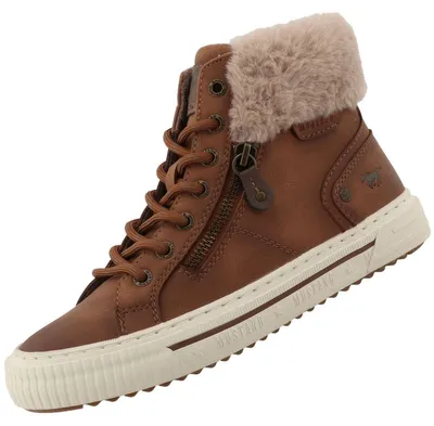 Produktbild von Mustang Damen Sneaker mit Plüscheinstieg 15M0112003, Größe:41 EU, Farbe:Braun