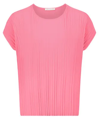 Produktbild von Figurumspielendes Kurzarm T-Shirt mit Rundhals-Ausschnitt, überschnittenem Arm, Länge 62 cm