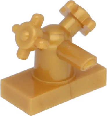 Produktbild von 2x Lego Wasserhahn 1x2 perl gold Bad Harry Potter 6245261 28920 35194 13770