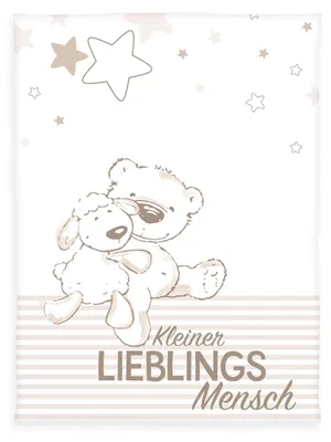 Productafbeelding van Fynn Lieblingsmensch, zachte deken van microvezel, 75x100 cm