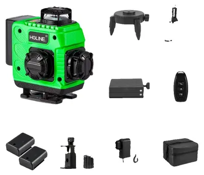 Immagine prodotto di Livella laser, 16 linee, funzione telecomando, set di 2 batterie