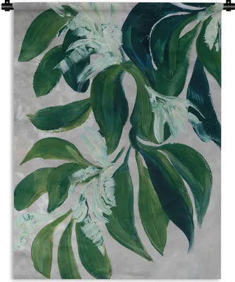 Produktbild von MuchoWow® Wandteppich Wandbehang Blätter - Farbe - Pflanzen - Grün 90x120 cm Tapisserie Dekoration Wandtuch - Wanddeko