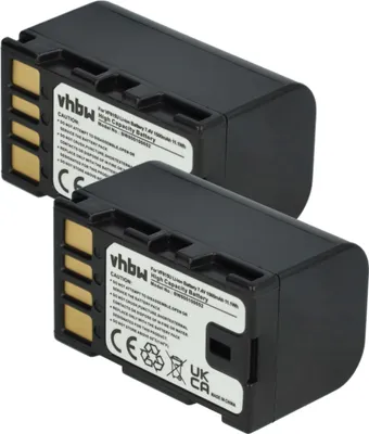Produktbild von vhbw 2x Akku kompatibel mit JVC GZ-MS120AEU, GZ-MS100, GZ-MS120, GZ-MS100REG, GZ-MS100BEG Videokamera Camcorder (1400 mAh, 7,2 V, Li-Ion) + Infochip