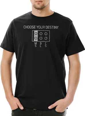 Produktbild von Urban Backwoods Choose Your Destiny, Herren T-Shirt, Farbe: Schwarz, Größe: XS