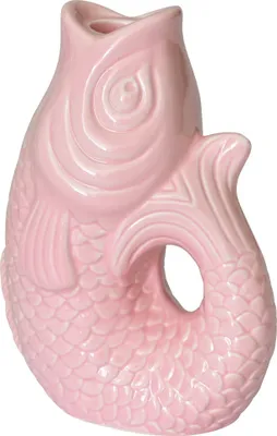 Produktbild von Kerzenhalter Monsieur Carafon, maritimes Fisch-Design, Sea Pink, Höhe 16,2 cm