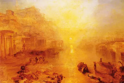 Zdjęcie produktu dla Joseph William Turner Art Print Obraz - Owidiusz wygnany z Rzymu, 1838 (80 x 120 cm)