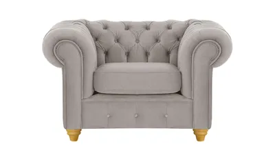 Produktbild von SLF24 - Sessel Chesterfield Max - Elefant - Velluto 17
