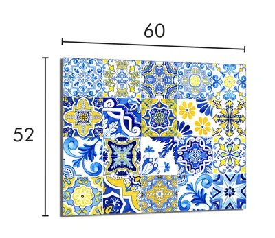 Obrázok produktu pre Ochranný sklenený plech na sporák 60x52 Mosaic