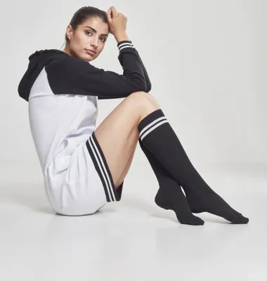 Zdjęcie produktu dla Urban Classics TB770 | Podkolanówki damskie - Kolor: blk/wht - Rozmiar: 36-39