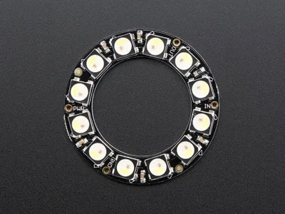 Produktbild von Adafruit NeoPixel Ring 12x 5050 RGBW LEDs with Integrated Drivers Cool White 6000K