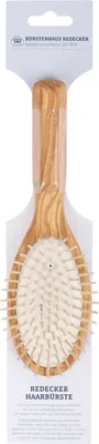 Produktbild von Holzhaarbürste oval mit Hainbuchenholzstiften 21,5 cm